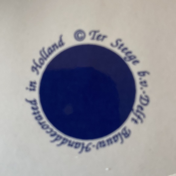 Delft of Holland Plate of Ferrier Vintage Collectors Exc Shape - Picture 3 of 6